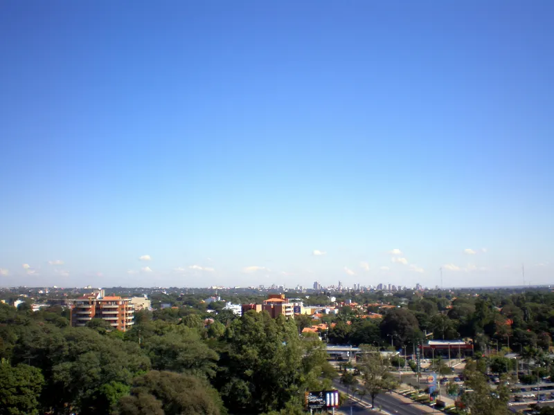 Skyline von Asunción, Paraguays Hauptstadt, Ziel vermögender Auswanderer ohne Vermögensteuer