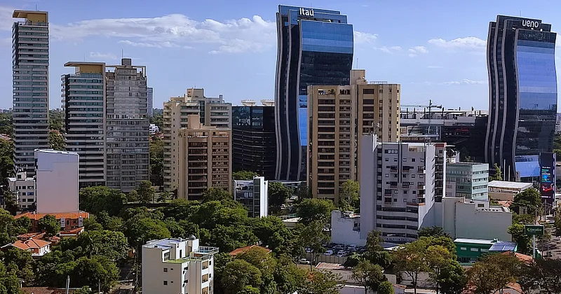 Skyline von Asunción, der Hauptstadt von Paraguay